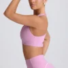 Soft Active sport-BH med V-ringning i dammrosa Soft Active sport-BH med V-ringning i dammrosa