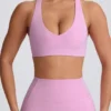 Soft Active sport-BH med V-ringning i dammrosa Soft Active sport-BH med V-ringning i dammrosa
