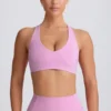 Soft Active sport-BH med V-ringning i dammrosa Soft Active sport-BH med V-ringning i dammrosa