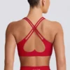 Soft Active sport-BH med V-ringning i Hot Red Soft Active sport-BH med V-ringning i Hot Red