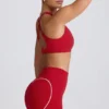 Soft Active sport-BH med V-ringning i Hot Red Soft Active sport-BH med V-ringning i Hot Red