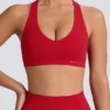 Soft Active sport-BH med V-ringning i Hot Red Soft Active sport-BH med V-ringning i Hot Red