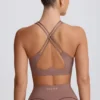 Soft Active sport-BH med V-ringning i Mocha Soft Active sport-BH med V-ringning i Mocha