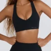 Soft Active sport-BH med V-ringning i svart Soft Active sport-BH med V-ringning i svart