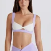 Soft Active sport-BH med vridet framstycke i lila Soft Active sport-BH med vridet framstycke i lila