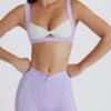 Soft Active sport-BH med vridet framstycke i lila Soft Active sport-BH med vridet framstycke i lila