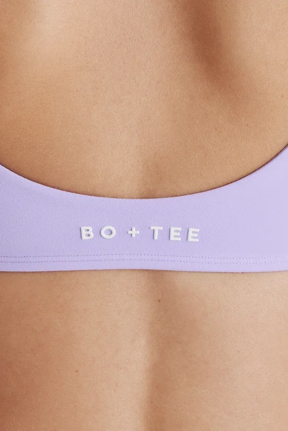 Soft Active sport-BH med vridet framstycke i lila Soft Active sport-BH med vridet framstycke i lila