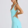 Soft Active-tennisklänning med öppen rygg i färgen Aqua Soft Active-tennisklänning med öppen rygg i färgen Aqua