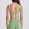Soft Active Twist-Front Mini Shorts i grönt Soft Active Twist-Front Mini Shorts i grönt