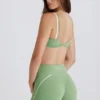 Soft Active Twist-Front Mini Shorts i grönt Soft Active Twist-Front Mini Shorts i grönt