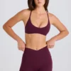 Soft Active V-formade minishorts med fickor i vinrött Soft Active V-formade minishorts med fickor i vinrött