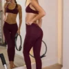 Soft Active V-Waist Leggings i burgundy Soft Active V-Waist Leggings i burgundy