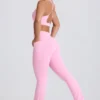 Soft Active V-Waist Pocket Flared Leggings i Baby Pink Soft Active V-Waist Pocket Flared Leggings i Baby Pink