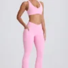 Soft Active V-Waist Pocket Flared Leggings i Baby Pink Soft Active V-Waist Pocket Flared Leggings i Baby Pink