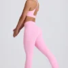 Soft Active V-Waist Pocket Flared Leggings i Baby Pink Soft Active V-Waist Pocket Flared Leggings i Baby Pink
