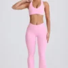 Soft Active V-Waist Pocket Flared Leggings i Baby Pink Soft Active V-Waist Pocket Flared Leggings i Baby Pink