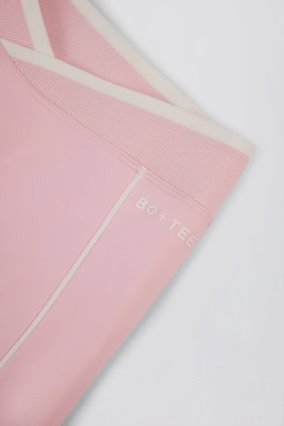 Soft Active Wrapover Contrast Mini Shorts i Powder Pink Soft Active Wrapover Contrast Mini Shorts i Powder Pink