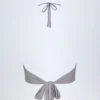 Sol Plunge Halterneck Crop Top i silver Sol Plunge Halterneck Crop Top i silver