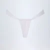 Solsona rynkad stringbikiny-underdelar i vitt Solsona rynkad stringbikiny-underdelar i vitt