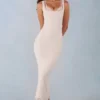 Sorelle Modal Lace-Trim Midaxi-klänning i elfenben Sorelle Modal Lace-Trim Midaxi-klänning i elfenben
