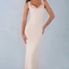 Sorelle Modal Lace-Trim Midaxi-klänning i elfenben Sorelle Modal Lace-Trim Midaxi-klänning i elfenben