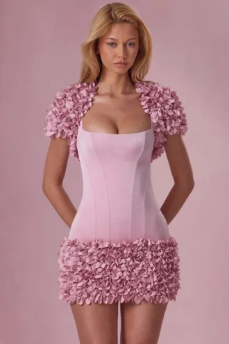 Soretta kort bolero i blushrosa Soretta kort bolero i blushrosa