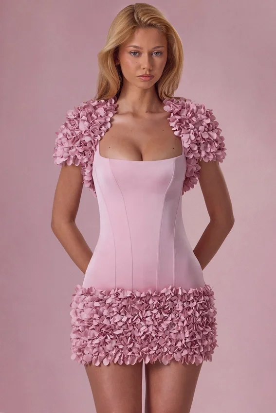 Soretta kort bolero i blushrosa Soretta kort bolero i blushrosa