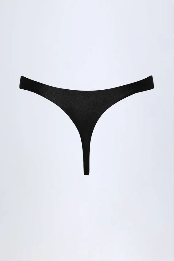 St Barts stringbikinibyxor med metalldetaljer i svart St Barts stringbikinibyxor med metalldetaljer i svart