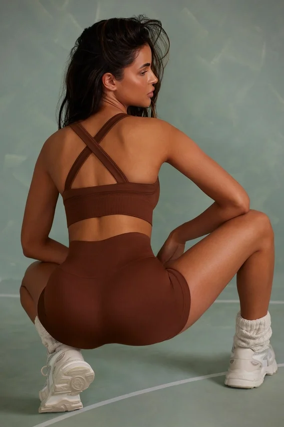 Super Sculpt Mini Shorts i brunt Super Sculpt Mini Shorts i brunt