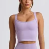 Super Sculpt sömlös lång camisole-top i mjuk lila Super Sculpt sömlös lång camisole-top i mjuk lila