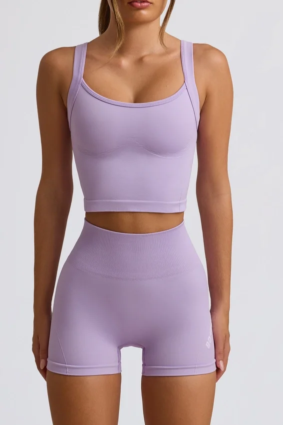 Super Sculpt sömlös lång camisole-top i mjuk lila Super Sculpt sömlös lång camisole-top i mjuk lila