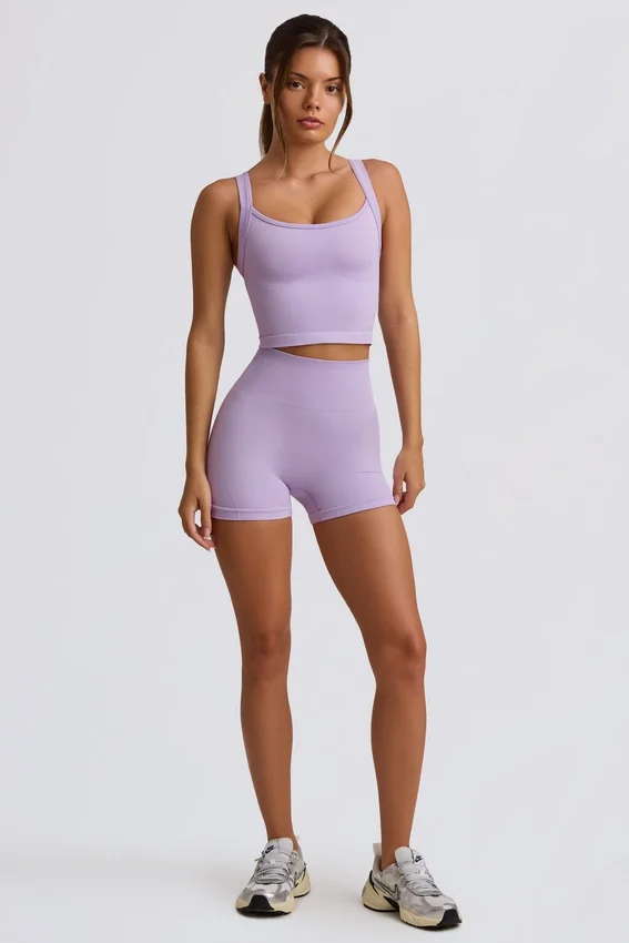 Super Sculpt sömlös lång camisole-top i mjuk lila Super Sculpt sömlös lång camisole-top i mjuk lila