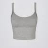 Super Sculpt sömlös långärmad camisole-top i gråmelerad Super Sculpt sömlös långärmad camisole-top i gråmelerad
