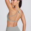Super Sculpt sömlös rygglös sport-BH i gråmelerad Super Sculpt sömlös rygglös sport-BH i gråmelerad