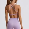 Super Sculpt sömlös rygglös sport-BH i mjuk lila Super Sculpt sömlös rygglös sport-BH i mjuk lila