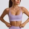 Super Sculpt sömlös rygglös sport-BH i mjuk lila Super Sculpt sömlös rygglös sport-BH i mjuk lila