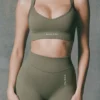 Super Sculpt sömlös sport-BH med korsad rygg i ljusgrönt Super Sculpt sömlös sport-BH med korsad rygg i ljusgrönt