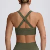 Super Sculpt sömlös sport-BH med korsad rygg i ljusgrönt Super Sculpt sömlös sport-BH med korsad rygg i ljusgrönt