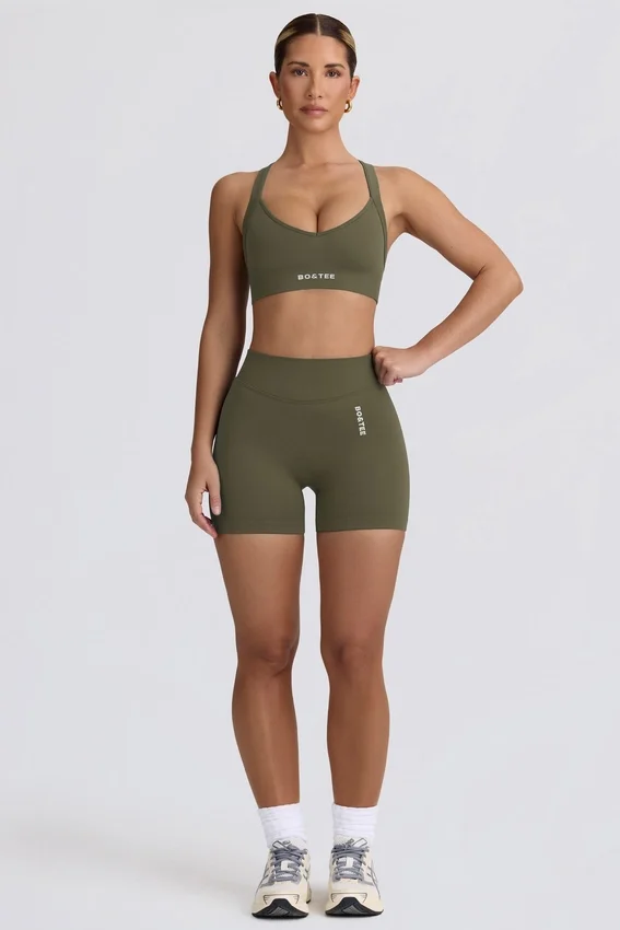 Super Sculpt sömlös sport-BH med korsad rygg i ljusgrönt Super Sculpt sömlös sport-BH med korsad rygg i ljusgrönt
