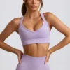 Super Sculpt sömlös sport-BH med korsad rygg i mjuk lila Super Sculpt sömlös sport-BH med korsad rygg i mjuk lila