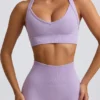 Super Sculpt sömlös sport-BH med korsad rygg i mjuk lila Super Sculpt sömlös sport-BH med korsad rygg i mjuk lila