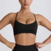 Super Sculpt sömlös sport-BH med korsad rygg i svart Super Sculpt sömlös sport-BH med korsad rygg i svart