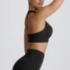 Super Sculpt sömlös sport-BH med T-rygg i svart Super Sculpt sömlös sport-BH med T-rygg i svart