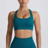 Super Sculpt sömlös T-back-sport-BH i blågrön Super Sculpt sömlös T-back-sport-BH i blågrön