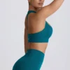 Super Sculpt sömlös T-back-sport-BH i blågrön Super Sculpt sömlös T-back-sport-BH i blågrön
