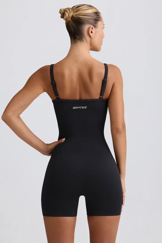 Super Sculpt sömlös unitard i svart Super Sculpt sömlös unitard i svart
