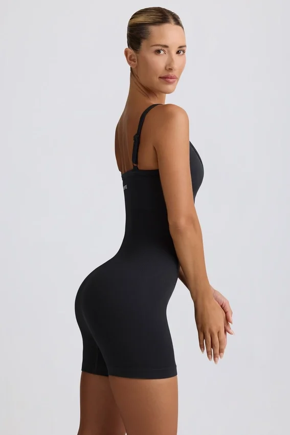 Super Sculpt sömlös unitard i svart Super Sculpt sömlös unitard i svart