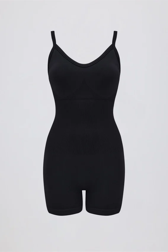 Super Sculpt sömlös unitard i svart Super Sculpt sömlös unitard i svart