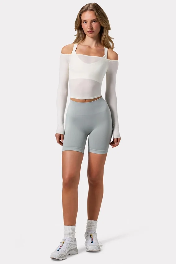 Super Sculpt sömlösa biker shorts i grått Super Sculpt sömlösa biker shorts i grått