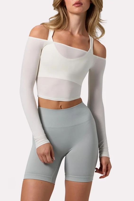 Super Sculpt sömlösa biker shorts i grått Super Sculpt sömlösa biker shorts i grått